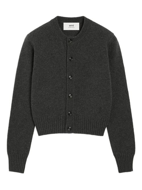Cardigan con ricamo AMI PARIS | FKC364005020